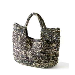 Urban Outfitters tote bag, never used! black/ white raffia.